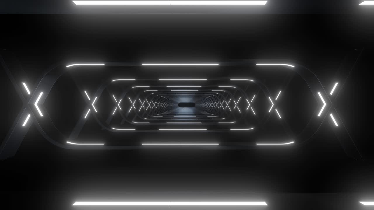 el túnel de neón futurista