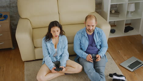 playing video games