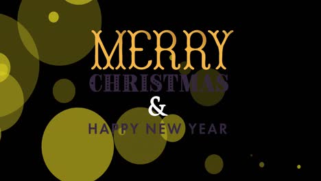 Animation-of-merry-christmas-text-over-spots