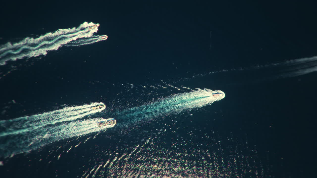 Boats sailing on the sea