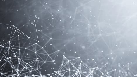 geometric connected line and dots. simple technology graphic loop background
