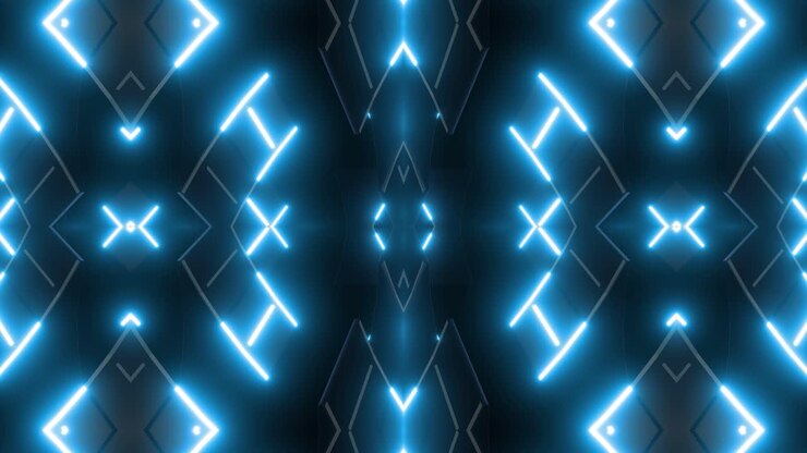 Abstract Neon Light Pattern