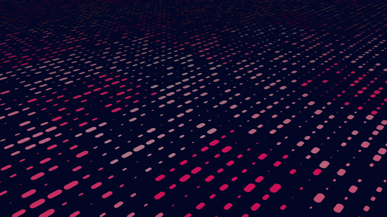 Vibrant Mosaic Of Dots On Midnight Black Canvas