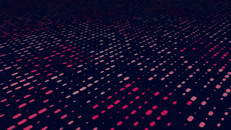 vibrant mosaic of dots on midnight black canvas