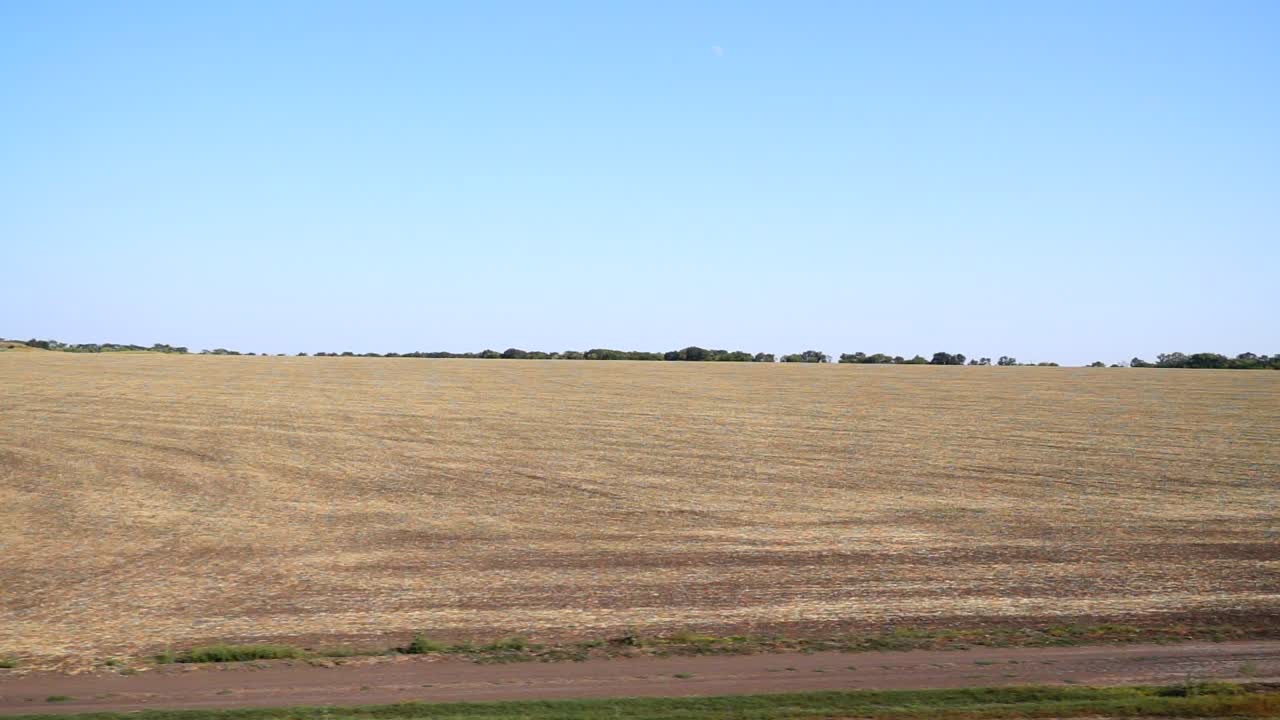 Landbrugsmark. Optagelse i bevægelse