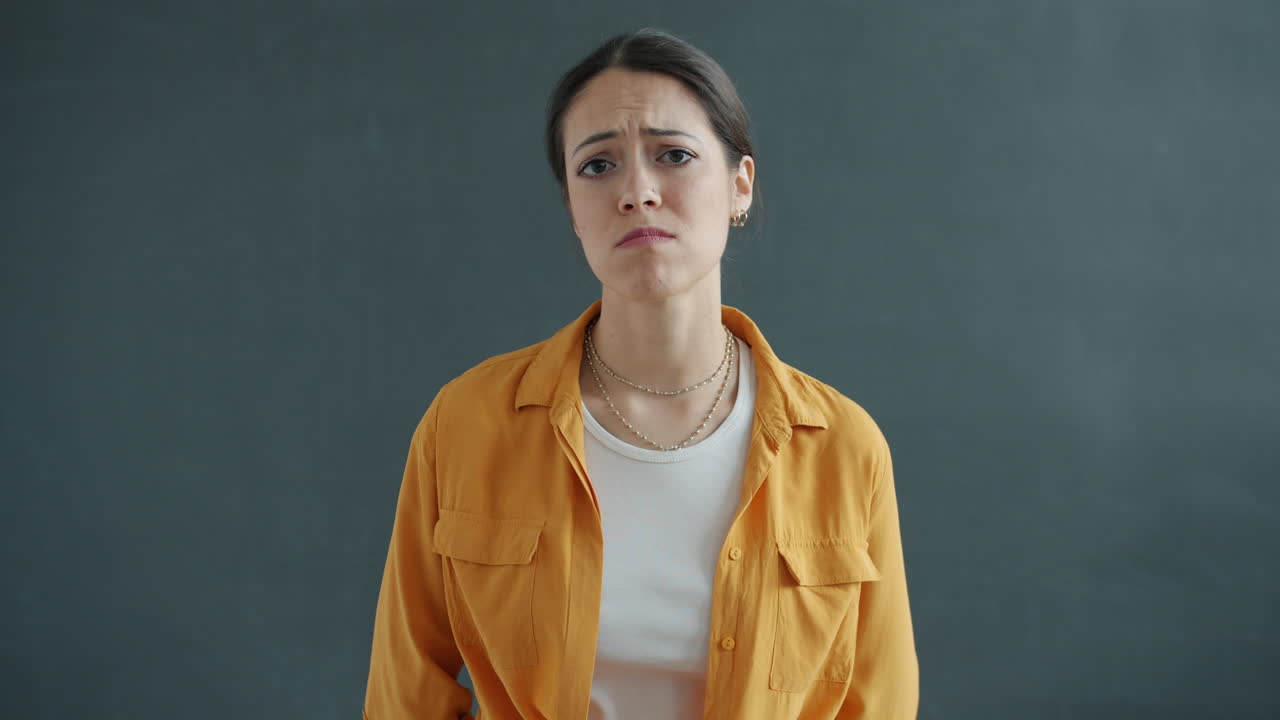 Woman with a Sad Expression