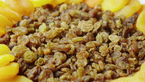 Dried-Apricots-And-Raisins-Ingredients-Of-Festive-Dishes-Dishes-For-Easter-4K-Video