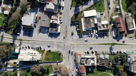 Aerial-droen-view-of-roda-in-north-corfu-greece