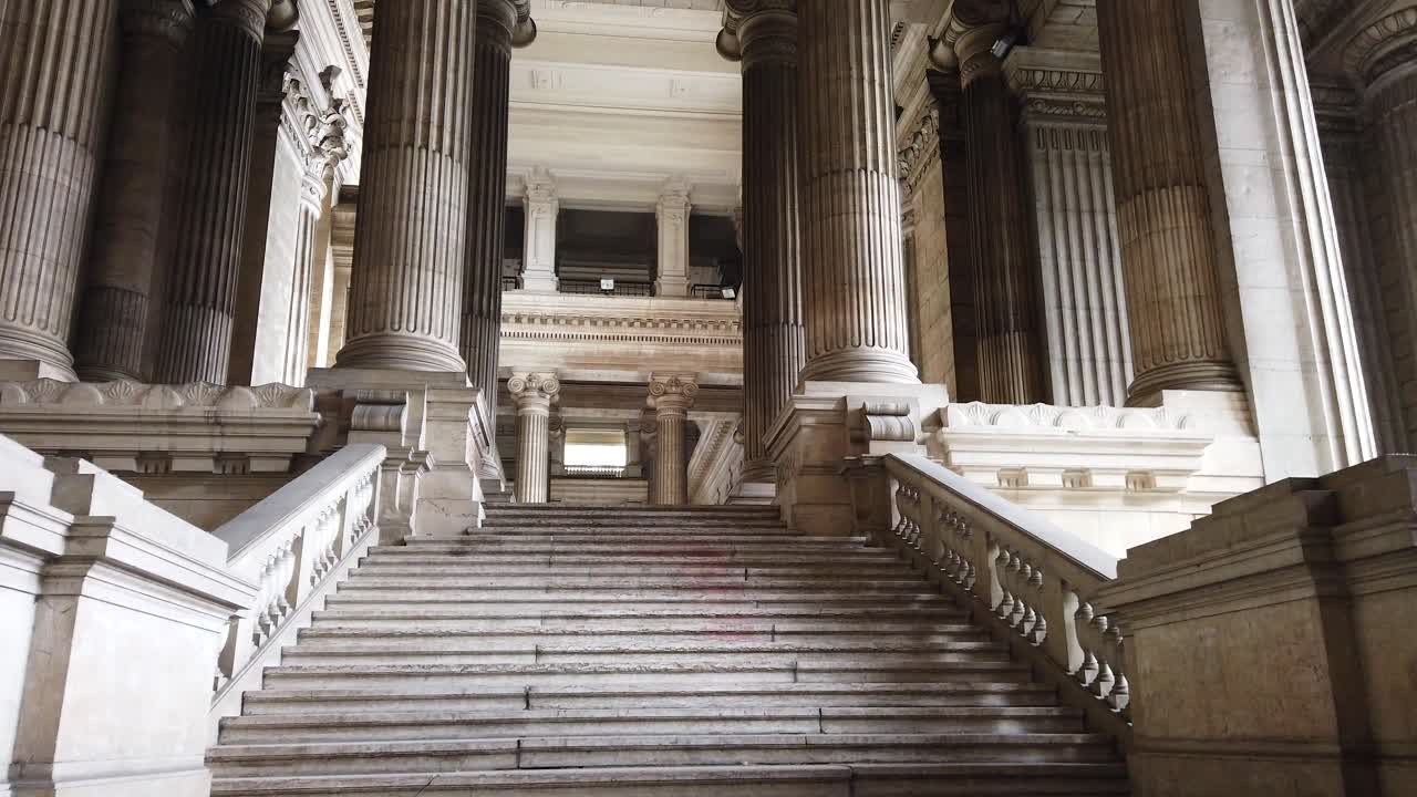 View of the inside of the Palace of Justice in Brussels, Belgium