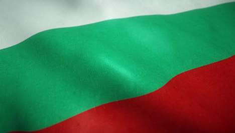 flag of bulgaria waving in the wind