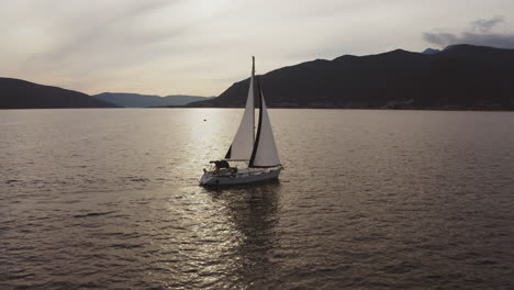 sailboat at sunset