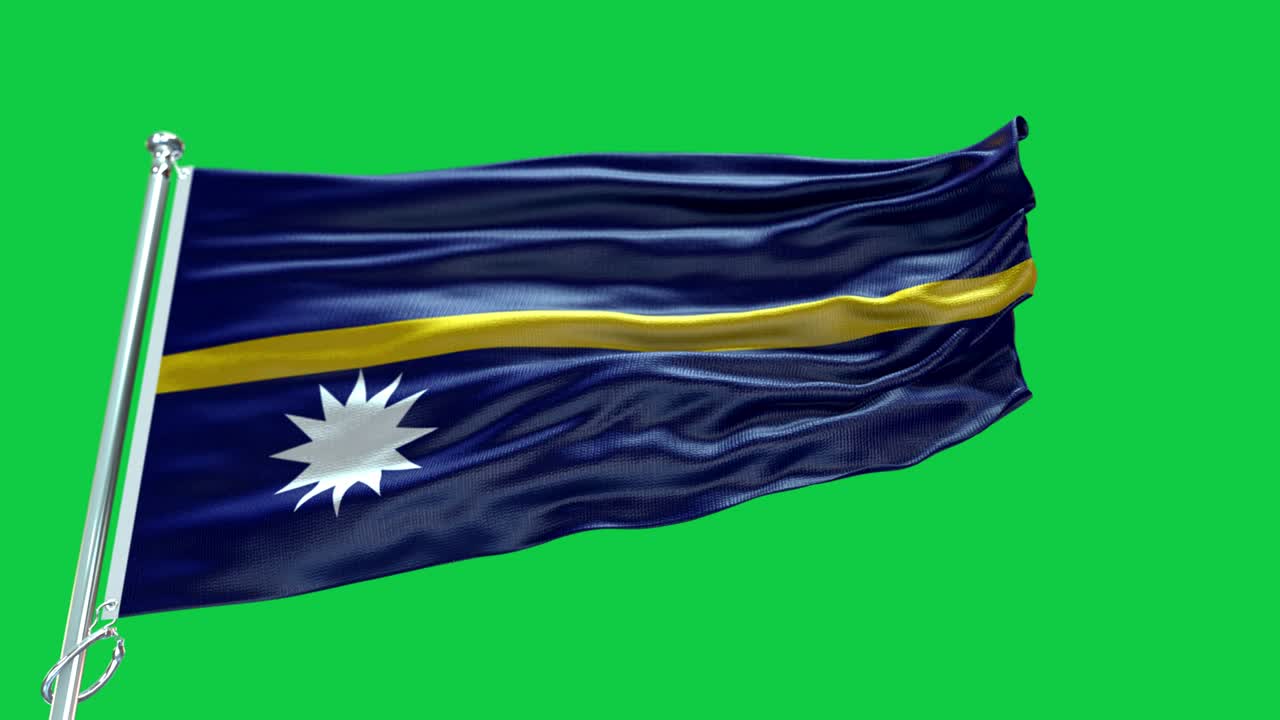 4k 매우 상세한 나우루의 발 - 나우루 발 높은 세부 사항 - 국가 발 나우루 파동 패턴 루프 가능한 요소