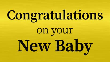 congratulations on your new baby message text animation motion graphics