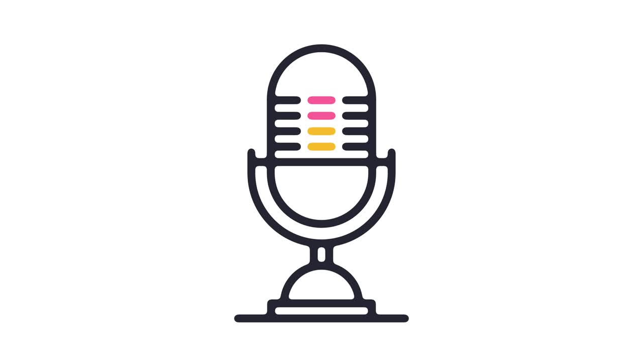 animación del icono del micrófono