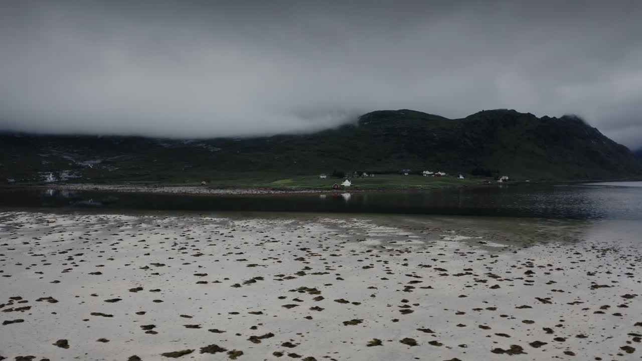 Lofoten Islands aerial landscape