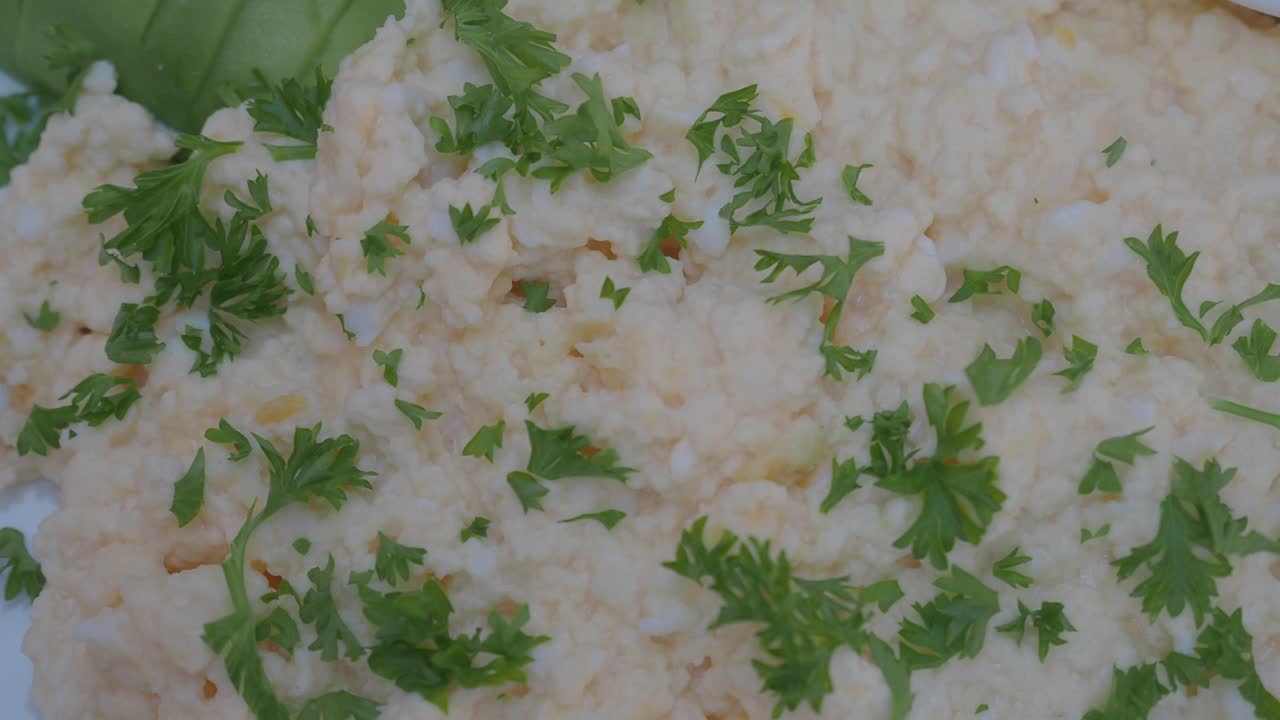Egg salad with parsley