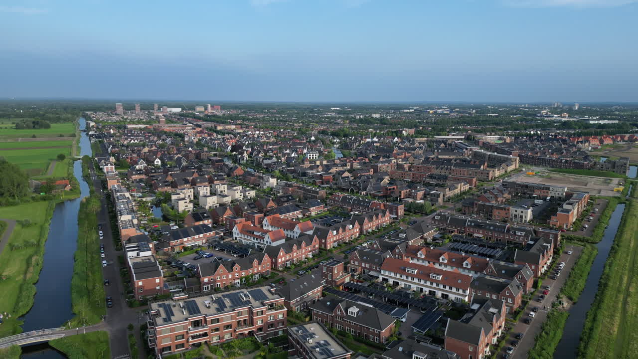 Amersfoort Vathorst, newly build modern houses and apartments.