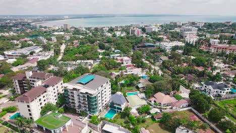 cityscape of masaki, an administrative ward in kinondoni district of the dar es salaam region in tanzania