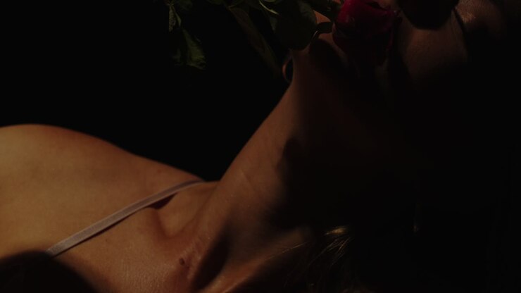 Woman with Rose