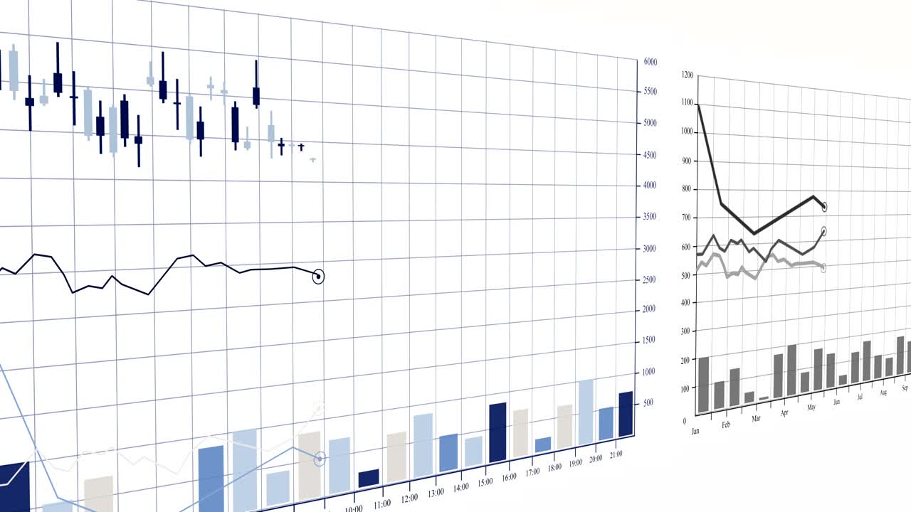 백색 배경에 비즈니스 차트 및 그래프.