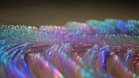 textura de tela iridescente