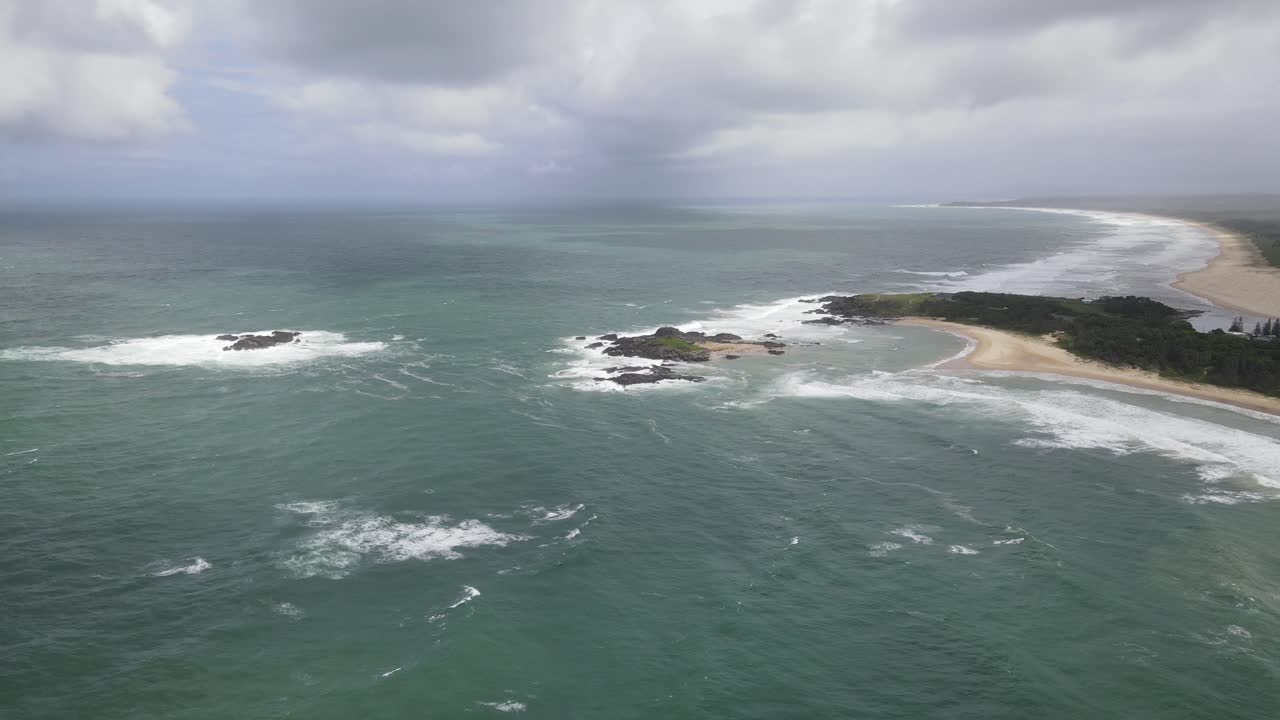 afloramientos cerca del mirador del promontorio de bonville