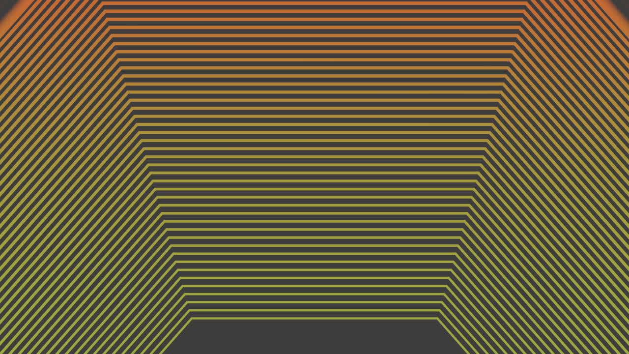 화려한 오렌지색과 검은색의 기하학적 패턴 역동적인 대각선 지그자그 디자인