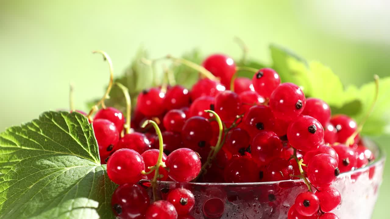 유리 접시 에 물방울 과 초록색 잎 을 넣은 익은 은 수박