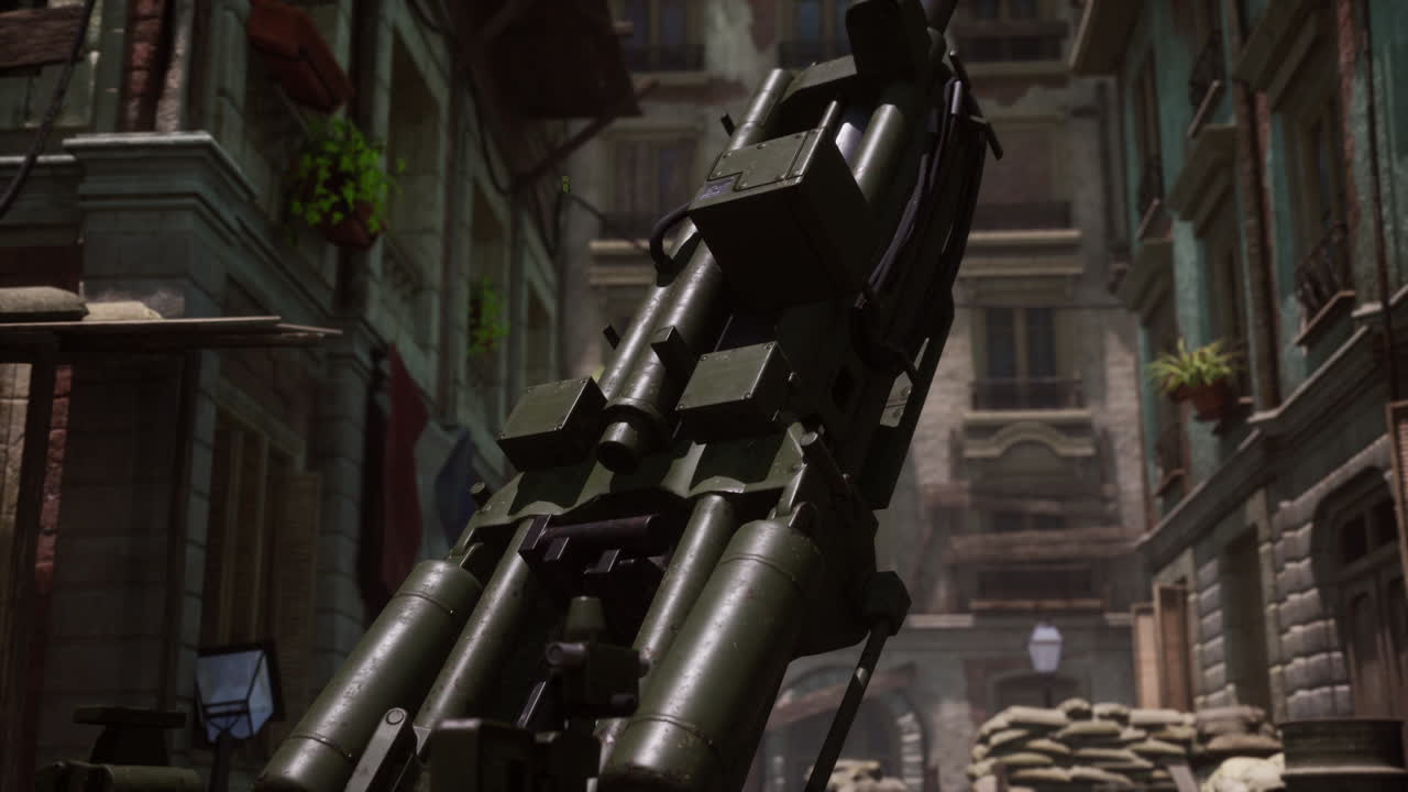 пушечная пушка в городе