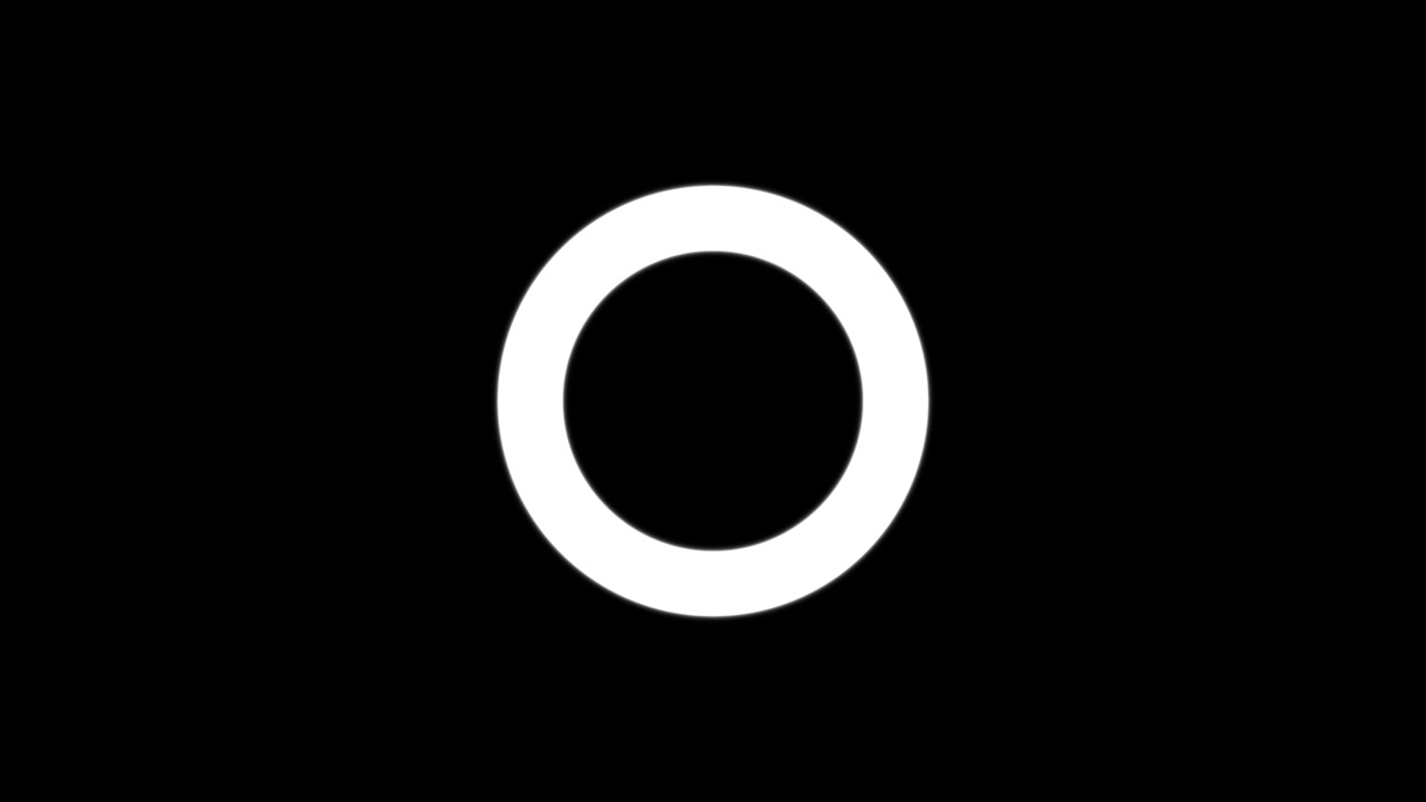Abstract circle on a black background