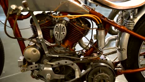 motocicleta de época estilo de época