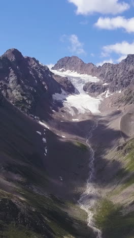 alpine glacier valley landscape