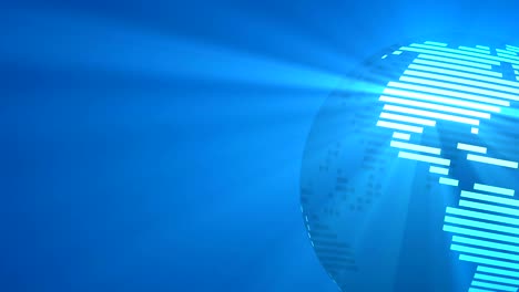 fondo azul mundo de negocios rayas globo con rayos