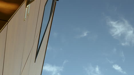 architectural grandeur: a view looking up at a building's facade