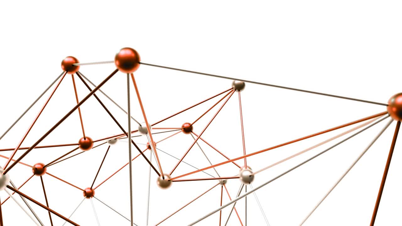 estructura molecular futurista de 4k.