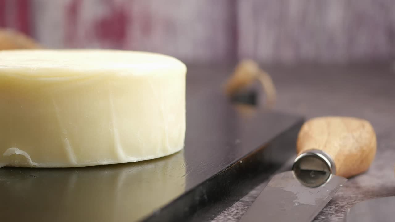 Cheese on a Cutting Board