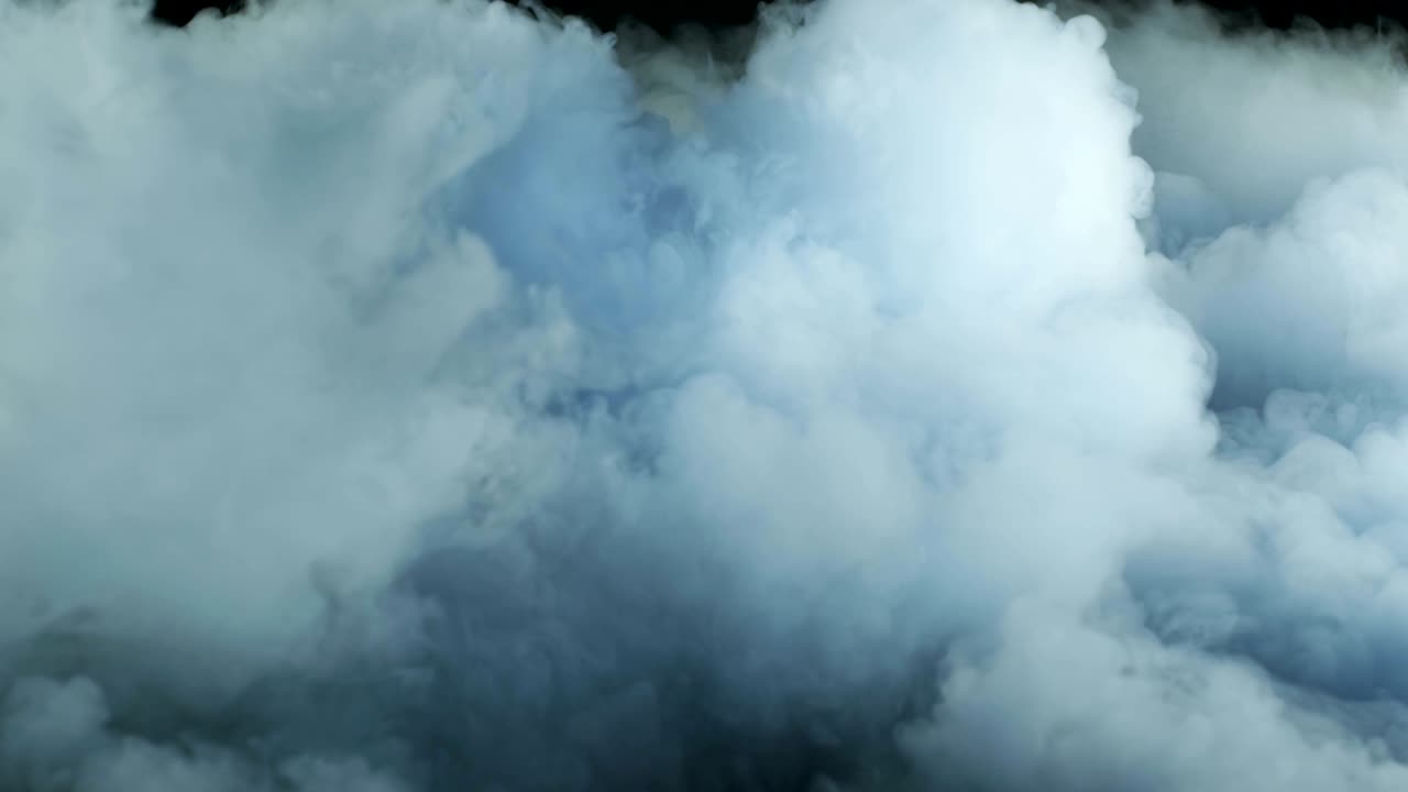 nubes de humo de hielo seco realista