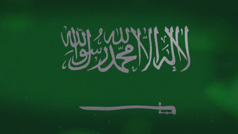 the saudi arabia national waving flag