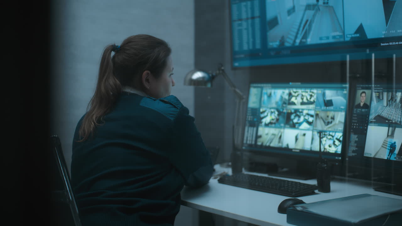 sistema de vigilancia de vigilancia del guardia de seguridad