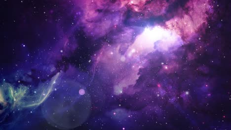 misteriosas nubes nebulosas moviéndose en el vasto universo