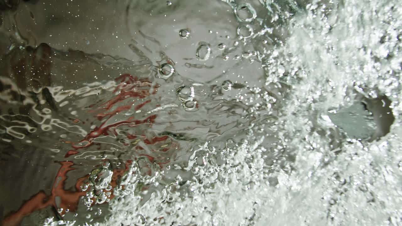 salpicaduras de agua de cerca