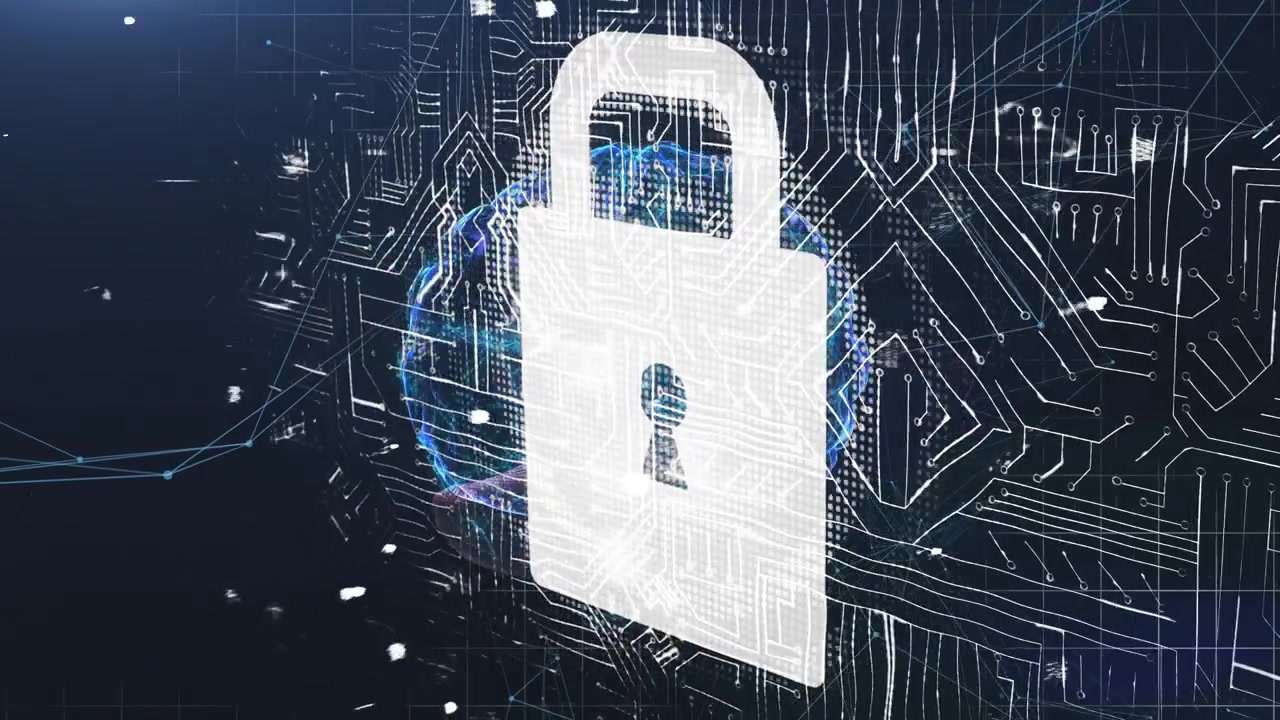 Animazione di elaborazione dati su cervello digitale e rete di connessioni.