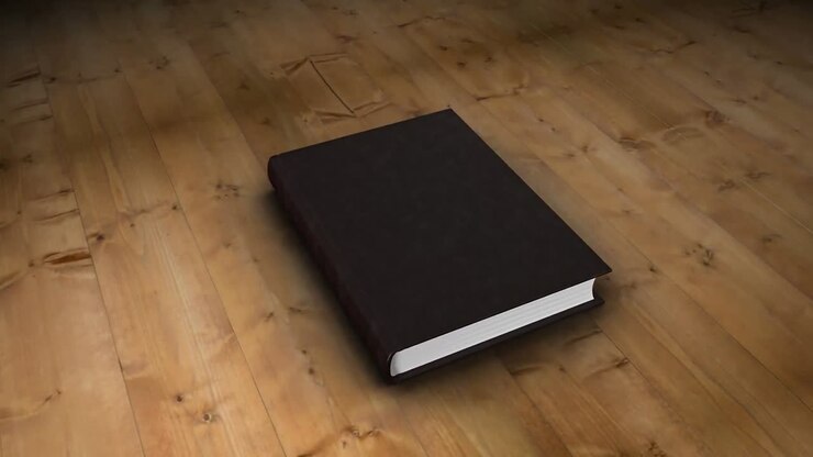 Book opening to green screen