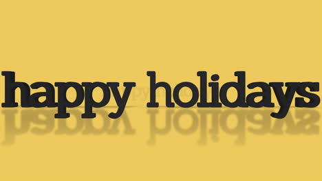 Rolling-Happy-Holidays-text-on-yellow-gradient