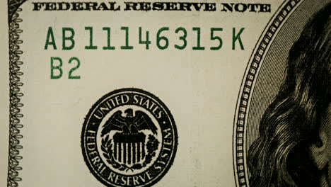 close-up of a us dollar bill