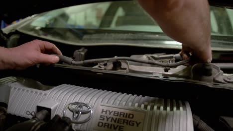 car service mechanic check out automobile parts