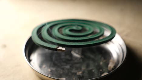 mosquito coil repellent
close up of mosquito coil