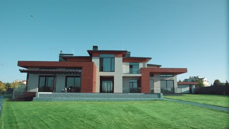 luxury modern house. private residance. expencive residential villa.