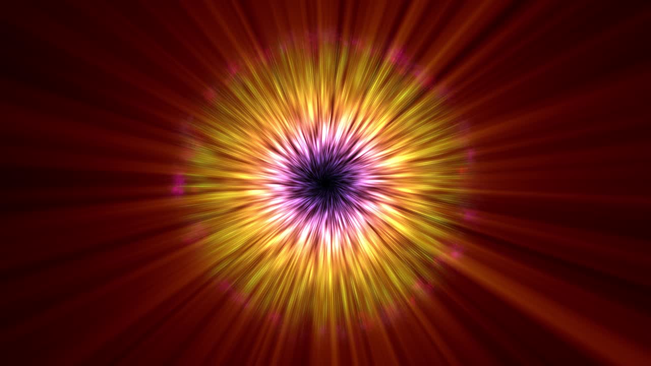 círculos de ojo de rayos de nebulosa 4k