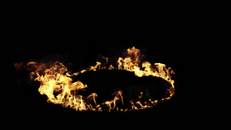 circular flame effect